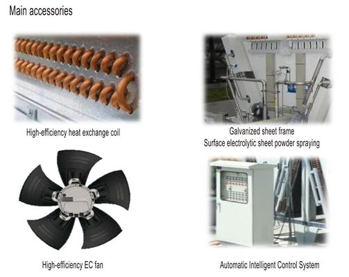 Customized Design Dry Cooler Remote Radiator 42000m3/H For Genset Engine Cooling