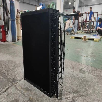 Copper Finned Tube Evaporators Electrophoresis Black For Air Handling Unit