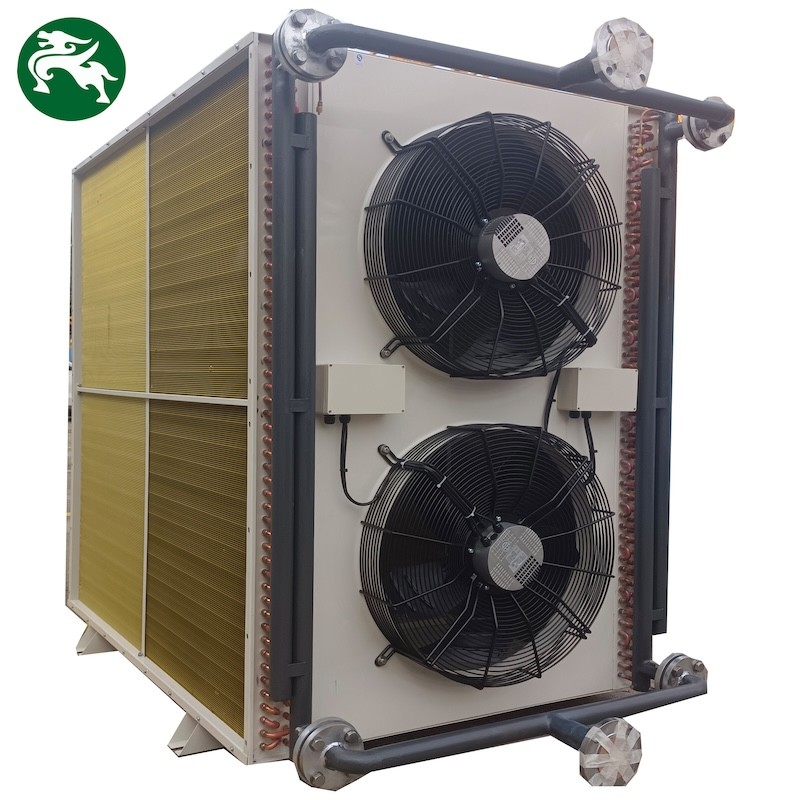 H Type Save Dry Water Cooler Outdoor Installation With Double EC Fan For Data Center