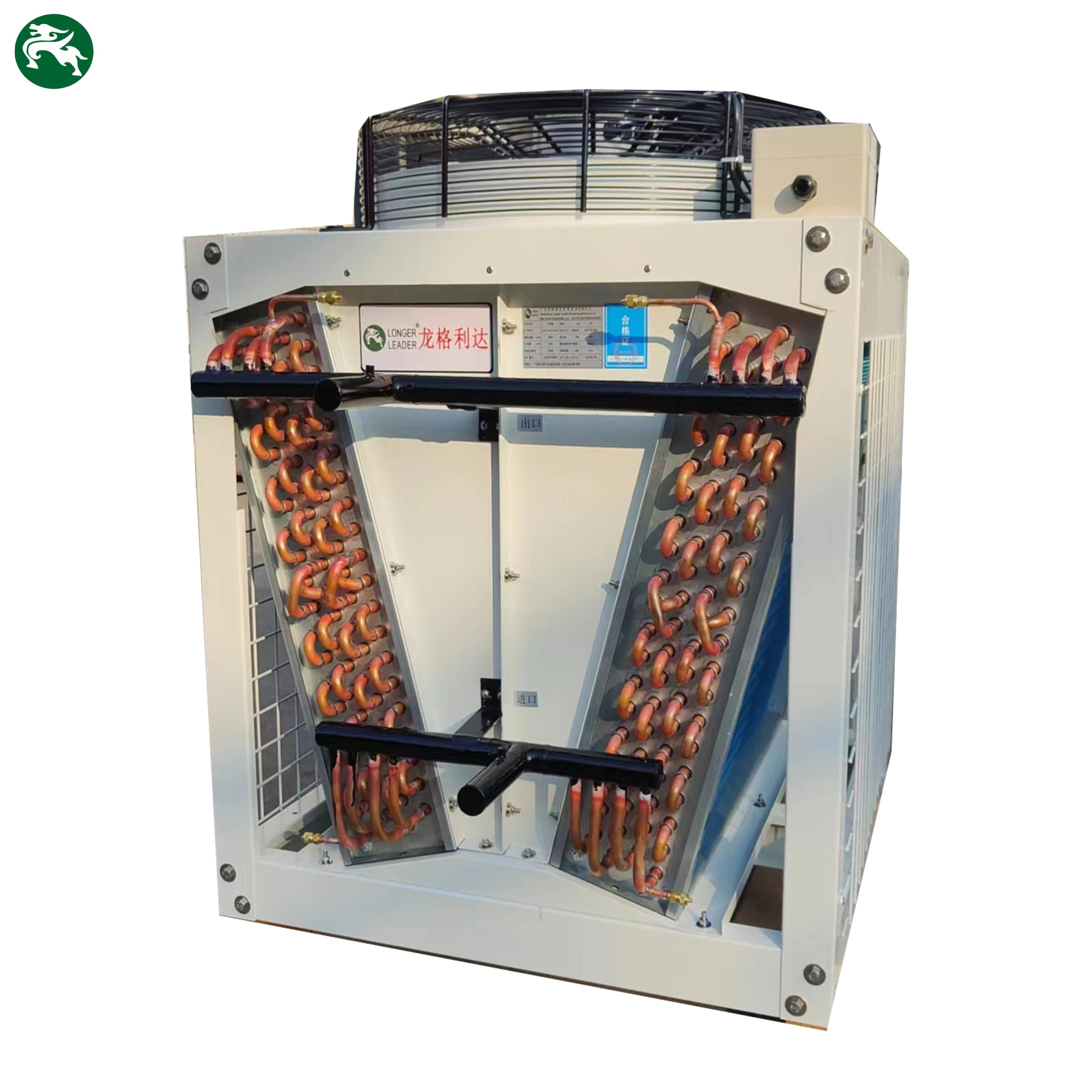 Copper Tube Aluminum Fin Dry Air Cooler For Data Center Immersion Cooling